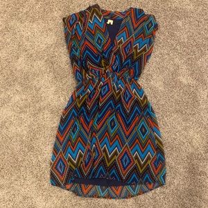Patterned mini dress